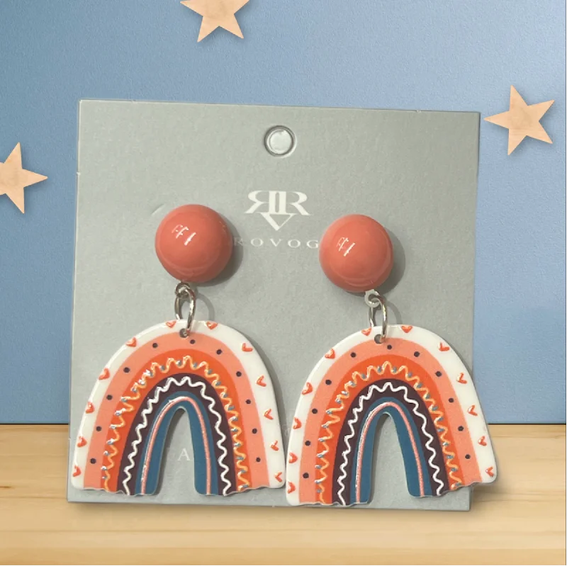 relaxed fit dressRainbow Love Earrings