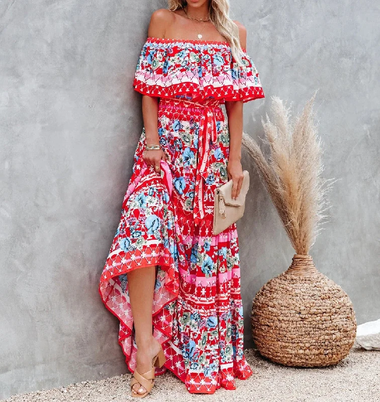 trendy wrap dressSevilla High Low Halter Maxi Dress