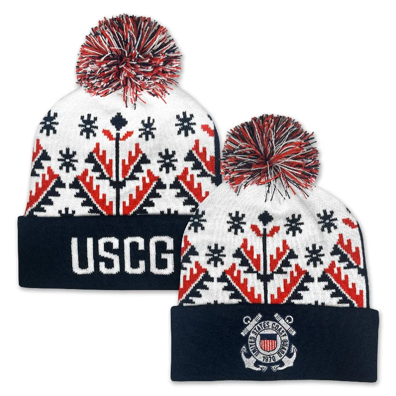 Crazy Savings stylish peacoatCoast Guard Knit Pom Beanie