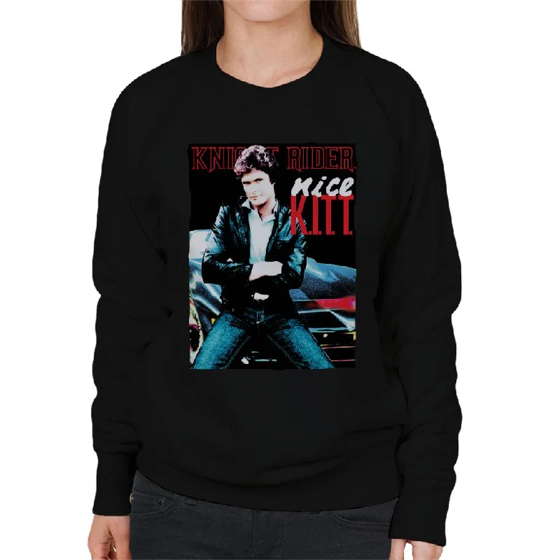 soft athletic sweatshirtKnight Rider Nice KITT Women's Sweatshirt