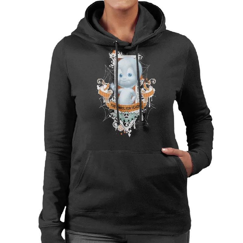 urban street hoodieCasper The Friendly Ghost Too Ghoul For School Women's Hooded Sweatshirt