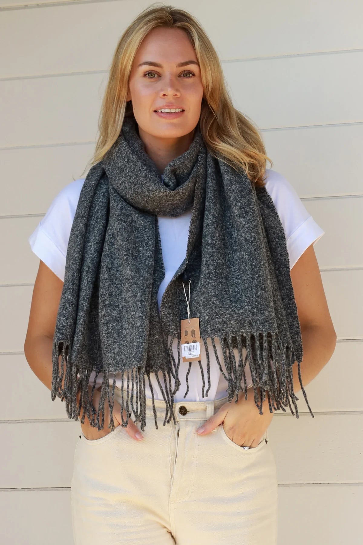 ashionable dressSooty Scarf Grey