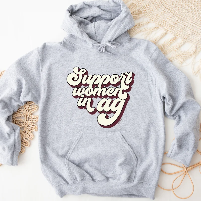 casual hoodie for workoutRetro Support Women In Ag Maroon Hoodie (S-3XL) Unisex - Multiple Colors!