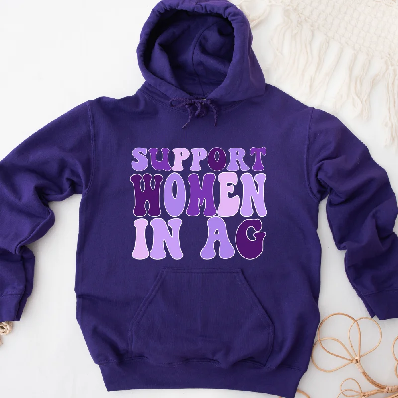 oversized pullover hoodiePurple Support Women In Ag Hoodie (S-3XL) Unisex - Multiple Colors!