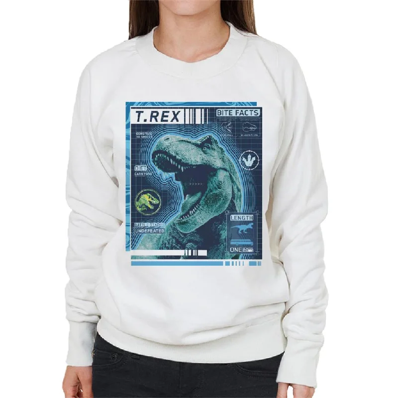 performance gym sweatshirtJurassic Park T Rex Battle Status Undefeated Women's Sweatshirt