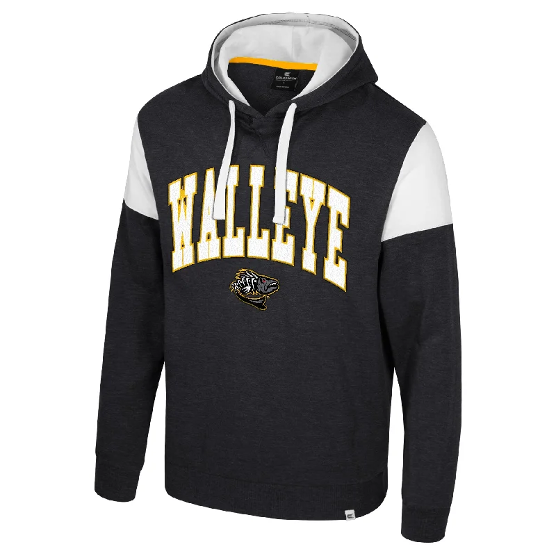 retro sports hoodieToledo Walleye Black Byrde Pullover Fleece Hooded Sweatshirt