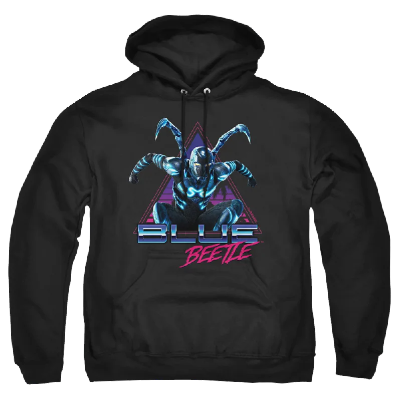 stylish hoodie for womenBLUE BEETLE (2023) Leaping Triangle - Pullover Hoodie