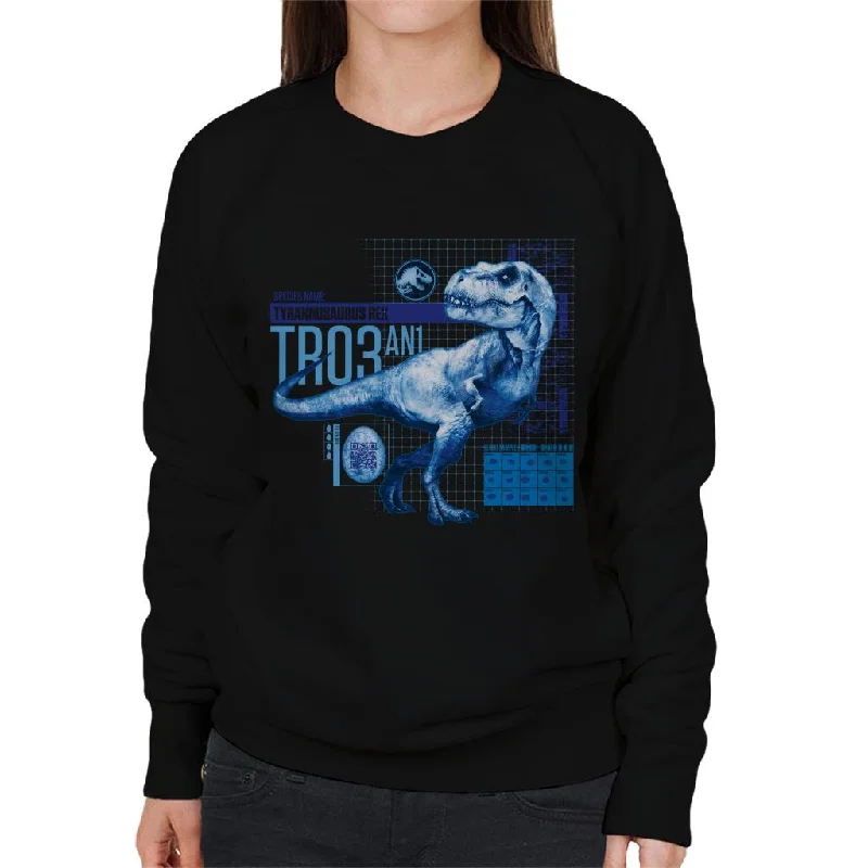 long-sleeve athletic hoodieJurassic Park T Rex Tr03 An1 Women's Sweatshirt