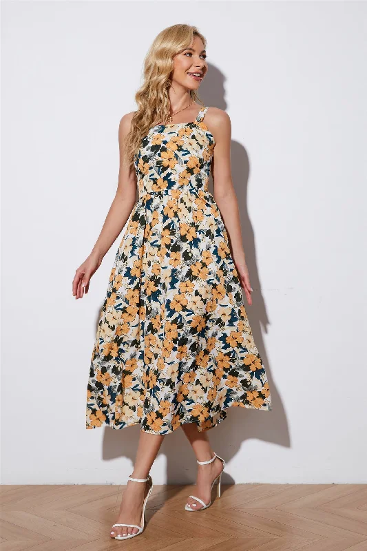 ruched dressNisha Floral Button Down Tiered Maxi Dress