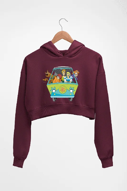 trendy zip-up hoodieScooby Doo Crop HOODIE FOR WOMEN