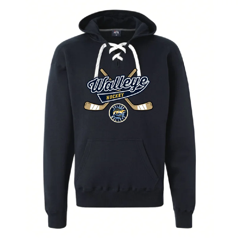 warm workout hoodieToledo Walleye Crossed Sticks Hockey Hood