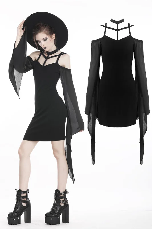 statement dressGothic sexy tulle sleeves dress DW262