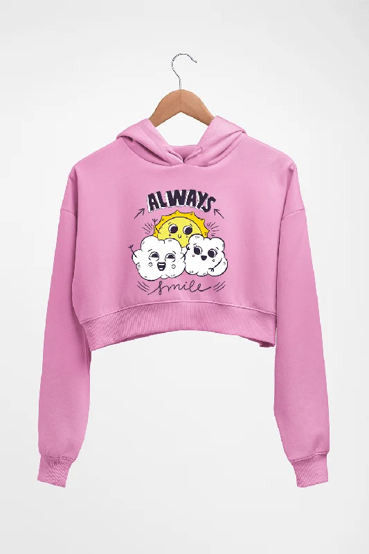 oversized hoodieAlways Smile Crop HOODIE FOR WOMEN