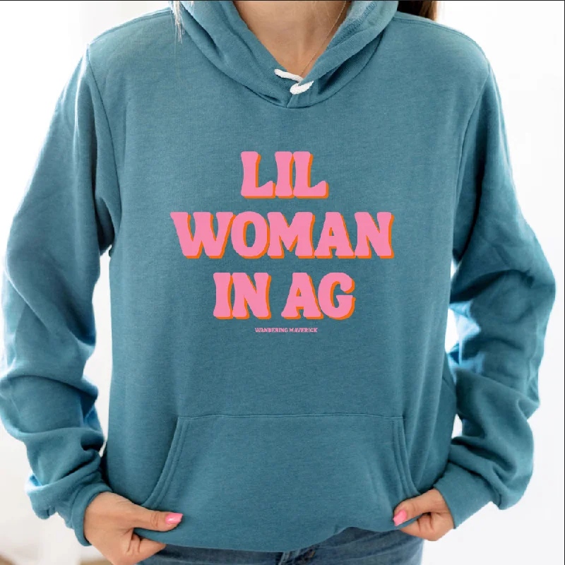 fashion casual hoodieLil Woman In Ag Hoodie (S-3XL) Unisex - Multiple Colors!