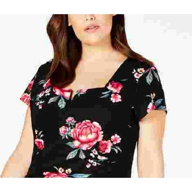 Major Savings Crave Fame Women's Plus Size Asymmetrical Cutout Bodycon Dress Purple Size 1X Major Savings Crave Fame Women's Plus Size Asymmetrical Cutout Bodycon Dress Purple Size 1X
