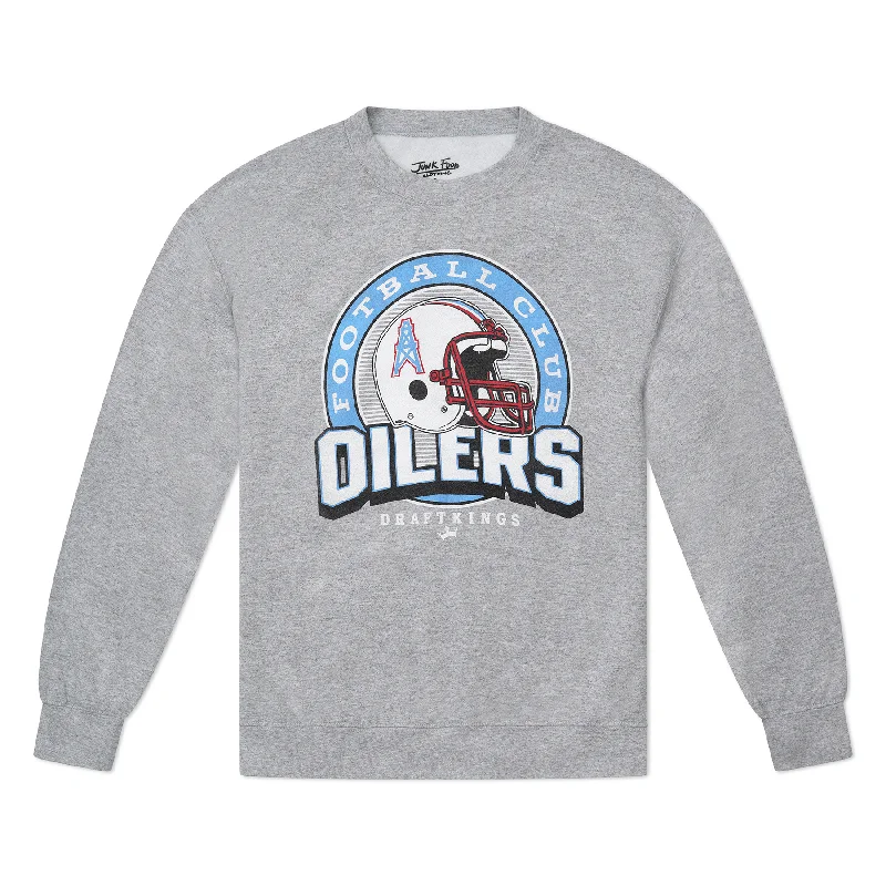 high-performance athletic hoodieOilers Junk Food Backfield Crewneck