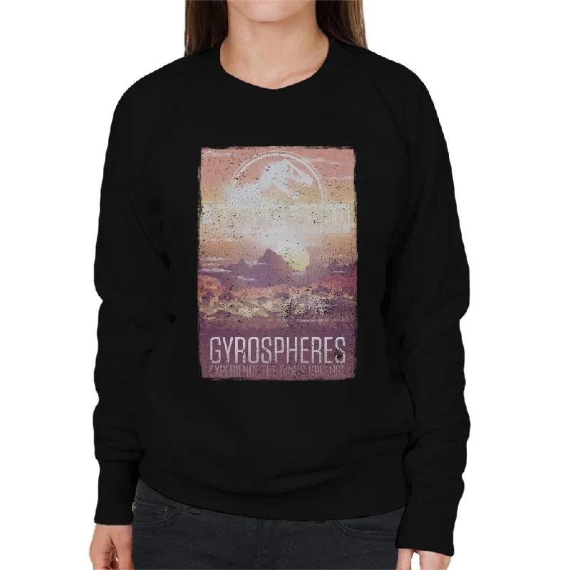 long-sleeve athletic hoodieJurassic Park Gyrospheres Experience The Dinos Upclose Women's Sweatshirt