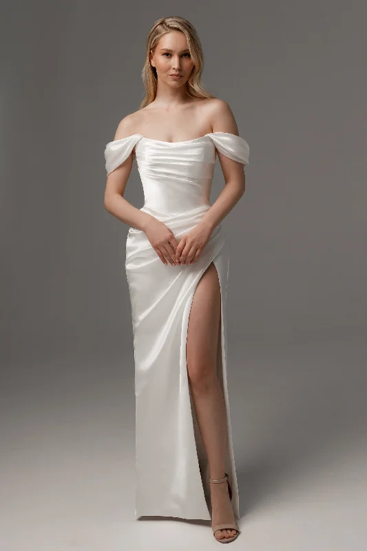 cocktail party dressWedding Dress Dakota With Detachable Straps