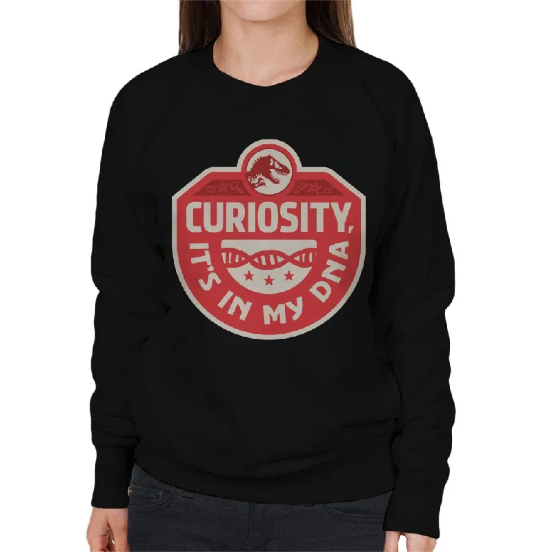 cool activewear hoodieJurassic Park Curiosity Its In My DNA Women's Sweatshirt