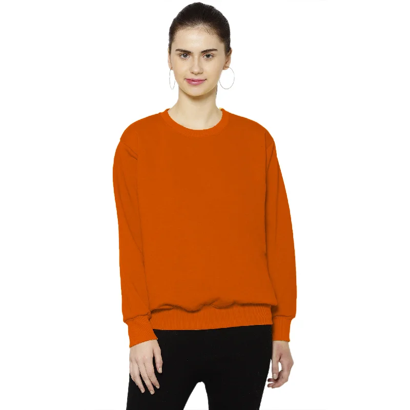 athletic style hoodieVimal Jonney Fleece Round Neck Sweatshirt for Women