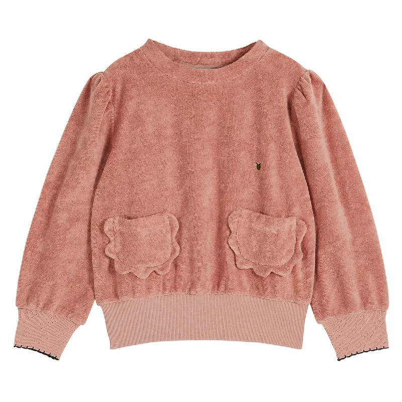 chic active hoodieEmile Et Ida Terry Flower Pocket Sweatshirt