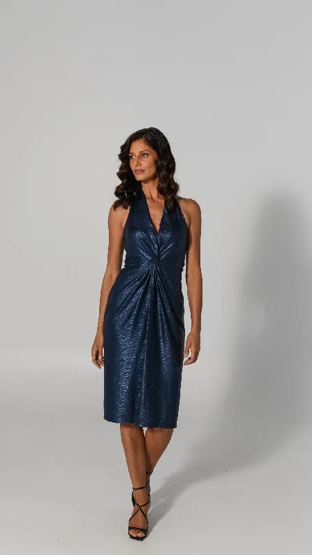 bohemian dressVivienne Metallic Dress - Blue