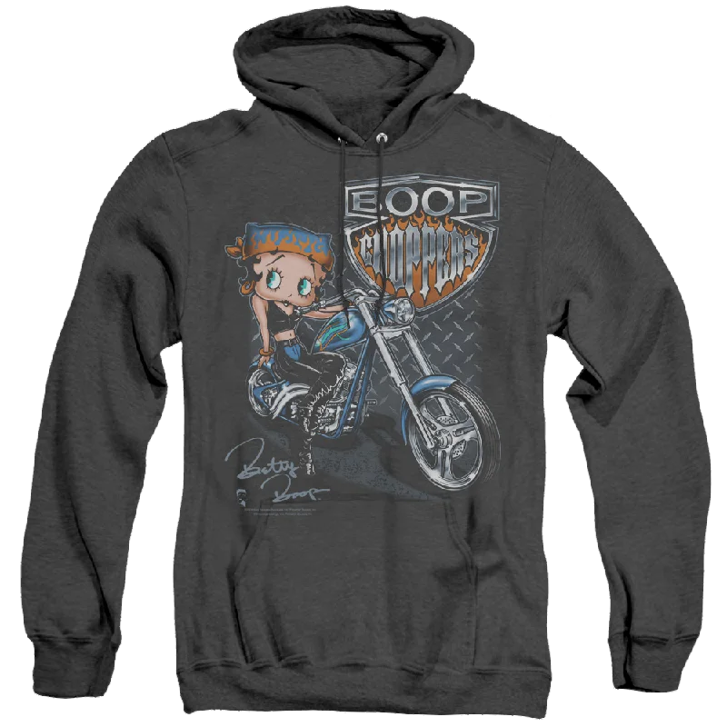 activewear hoodieBetty Boop Choppers - Heather Pullover Hoodie