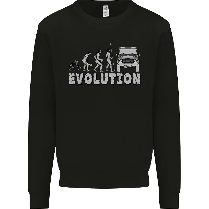 sporty casual hoodie4X4 Evolution Off Road Roading Funny Mens Sweatshirt Jumper