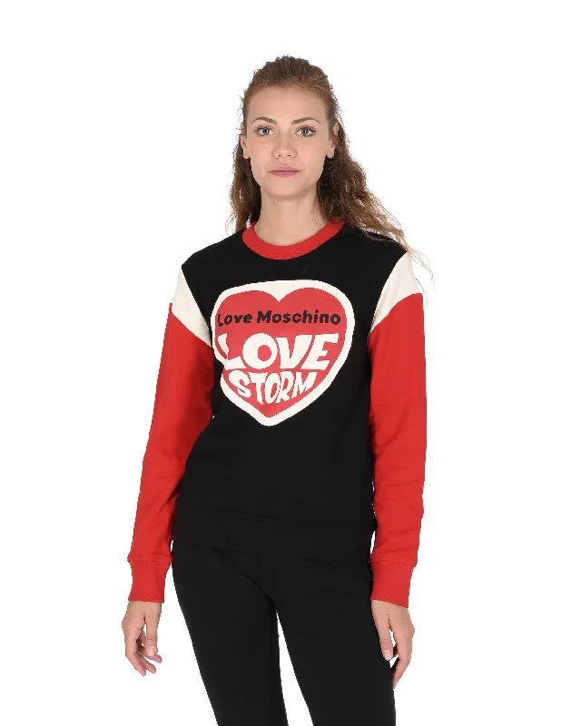 oversized gym sweatshirtLove Moschino Womens Sweatshirt W 6 491 01 M 4055 4051 MULTI