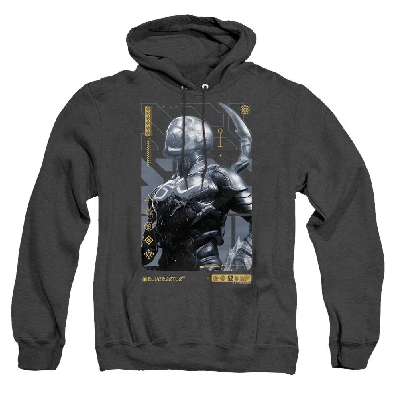 modern hoodieBLUE BEETLE (2023) Beetle Heads Up - Heather Pullover Hoodie