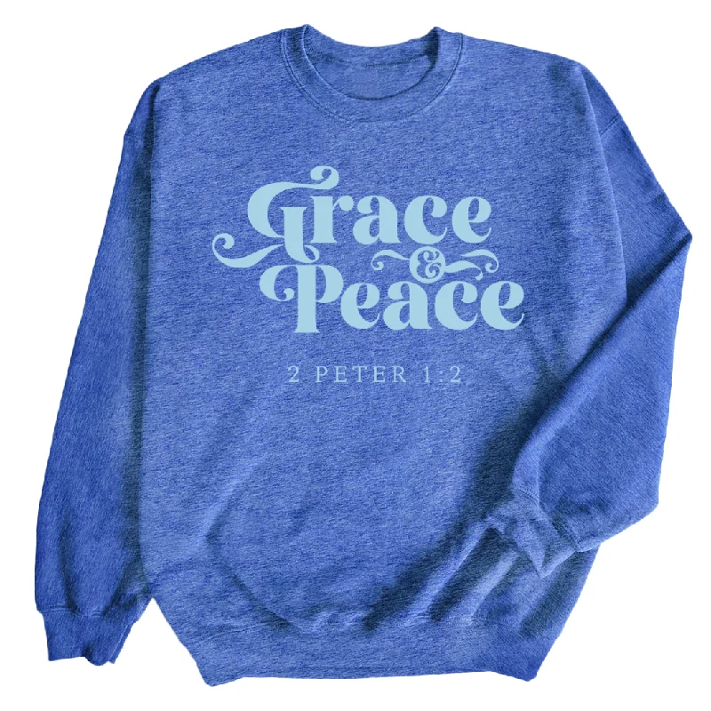 bold workout sweatshirtGrace and Peace Sweatshirt