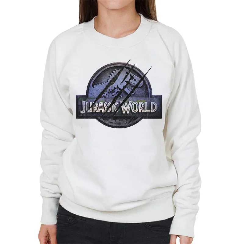 fashion gym hoodieJurassic Park Jurassic World Logo Claw Marks Women's Sweatshirt