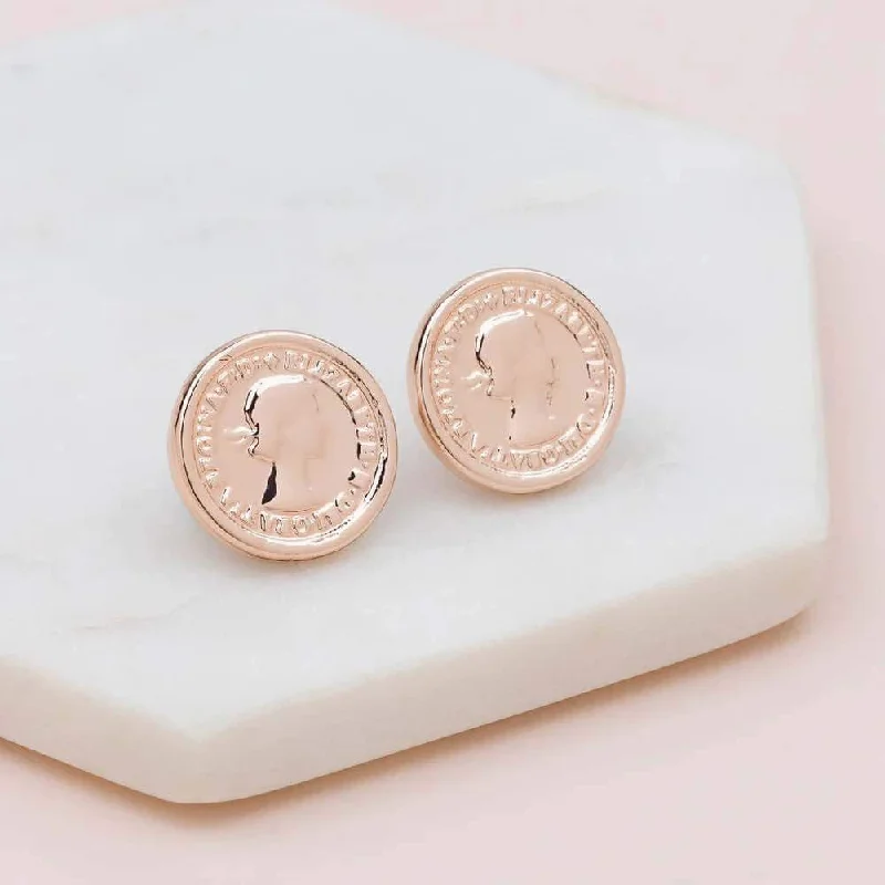 structured dressSmall Rose Gold Coin Earring