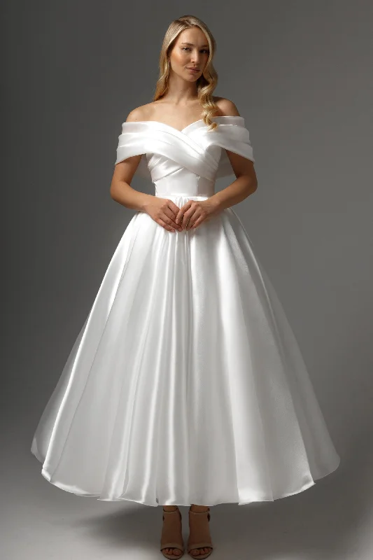 party dressOrganza Tea Length Wedding Dress Beatrice