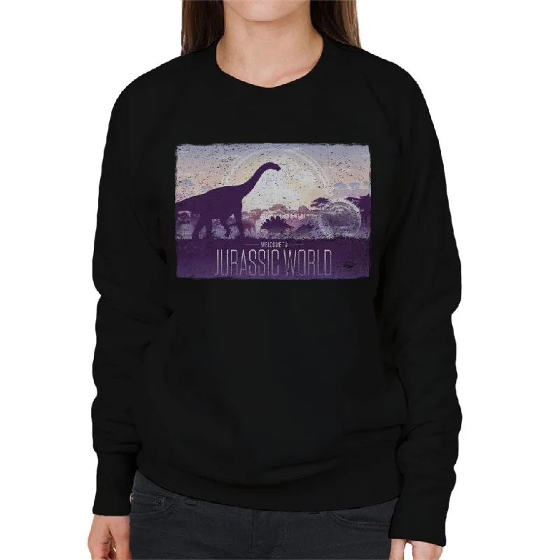 performance workout sweatshirtJurassic Park Welcome To Jurassic World Women's Sweatshirt