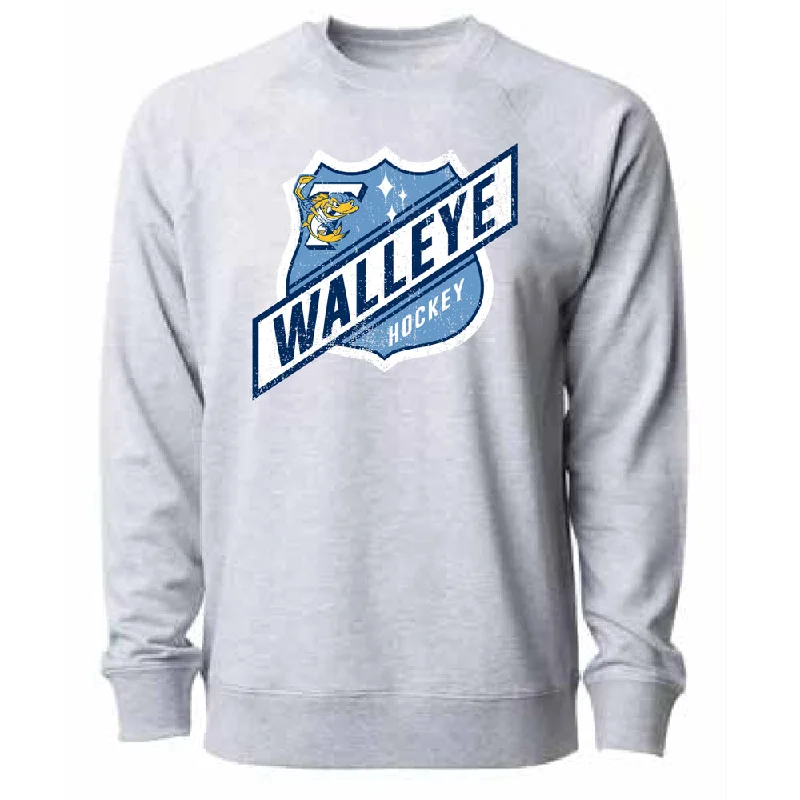 contemporary fitness sweatshirtToledo Walleye Highway Crewneck Sweatshirt