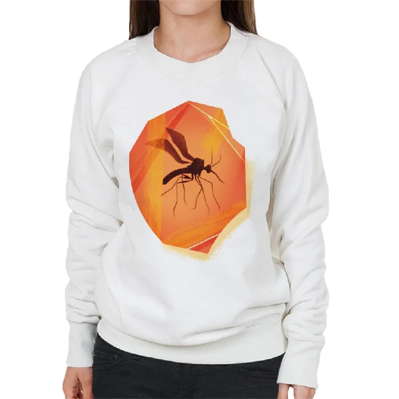 modern athletic hoodieJurassic Park Mosquito Silhouette In Amber Women's Sweatshirt