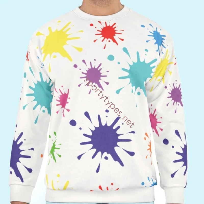 high-end athletic hoodieUnisex Paint Splash Sweatshirt