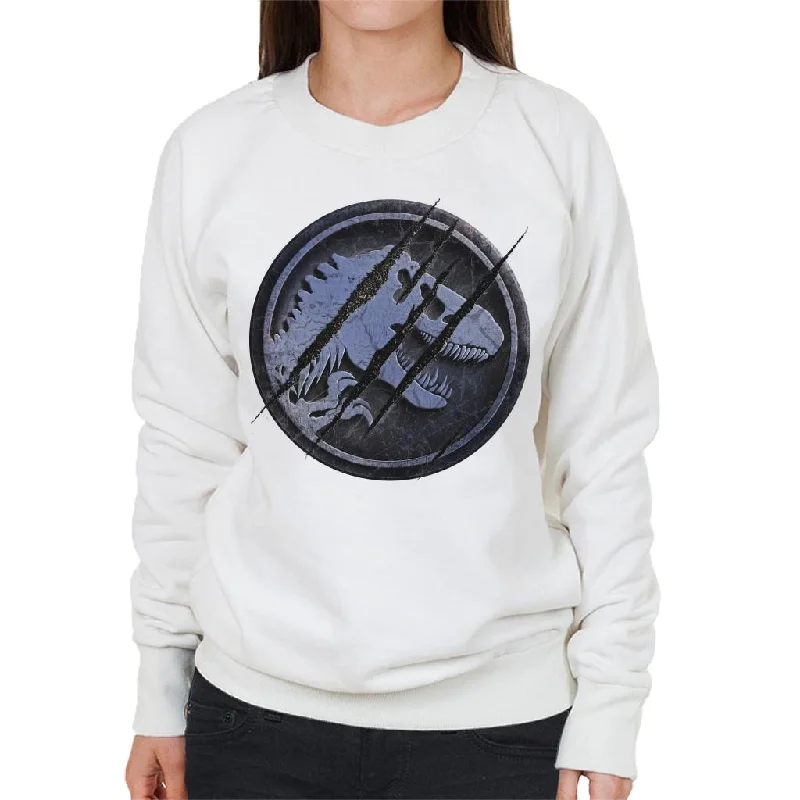 workout-ready hoodieJurassic Park Claw Marks Iconic Logo Women's Sweatshirt