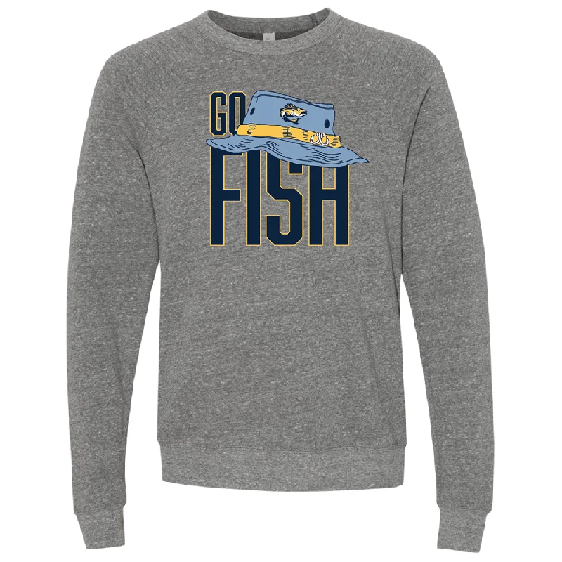 cool activewear hoodieToledo Walleye Fisherman Hat Crewneck