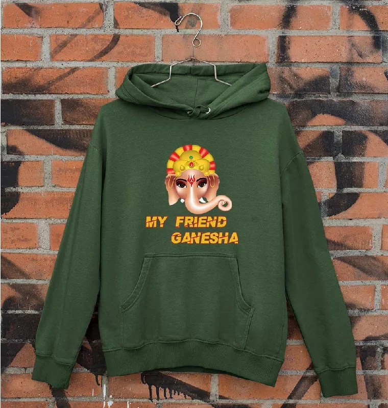 comfortable fleece hoodieGanpati JI(Ganesh) Unisex Hoodie for Men/Women