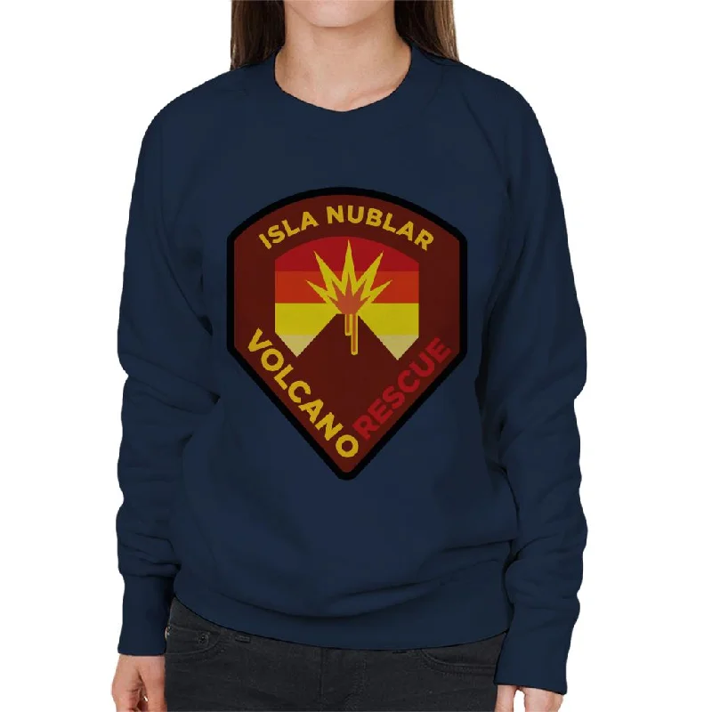 athletic casual sweatshirtJurassic Park Isla Nublar Volcano Rescue Women's Sweatshirt