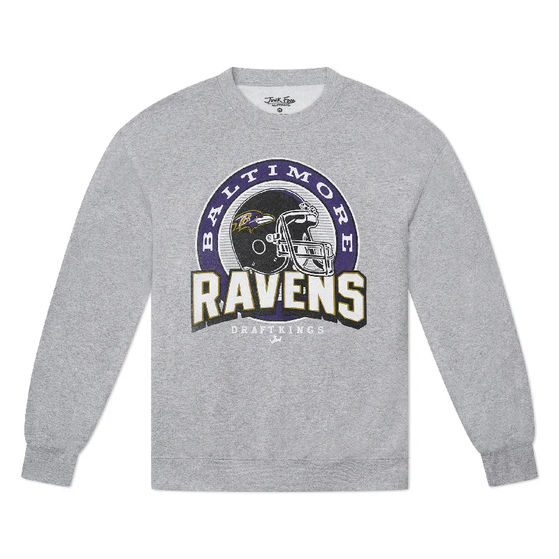 oversized sports sweatshirtBaltimore Ravens Junk Food Backfield Crewneck