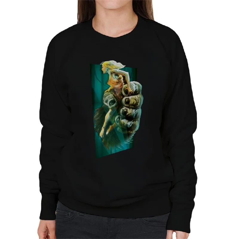 eco-friendly fitness hoodieKing Kong Holding Ann Darrow Women's Sweatshirt