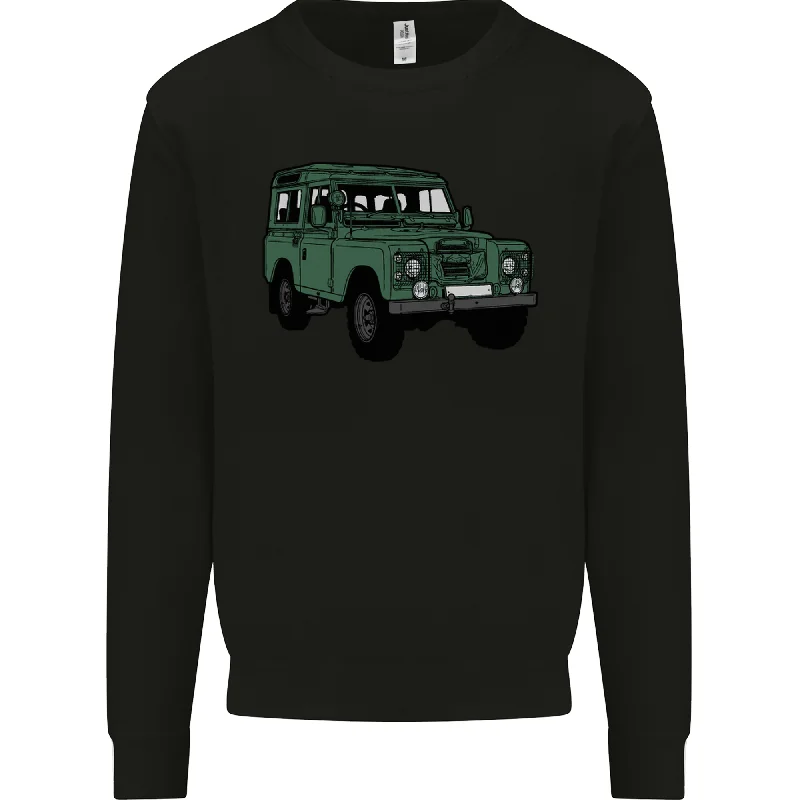 fitted workout hoodie4X4 Off Road Roading 4 Wheel Drive Mens Sweatshirt Jumper