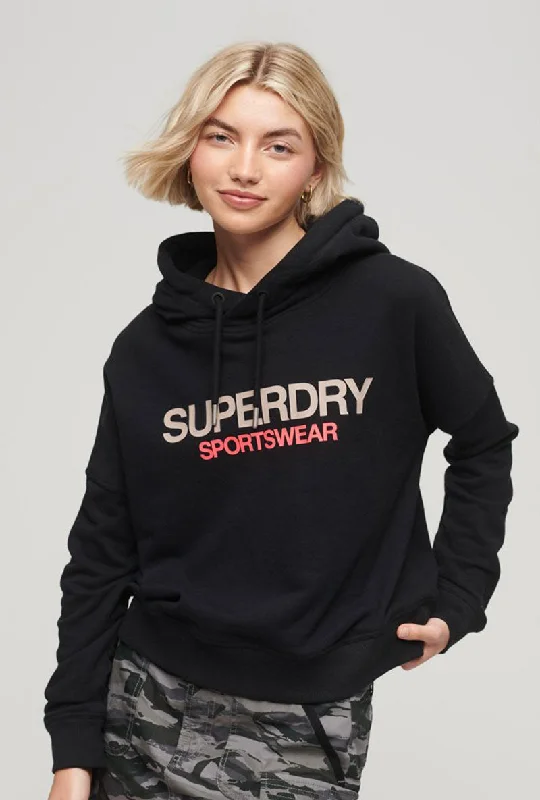 sleek hoodieSUPERDRY SPORTWEAR LOGO BOXY HOOD