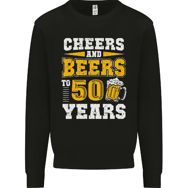 comfy workout sweatshirt50th Birthday 50 Year Old Funny Alcohol Mens Sweatshirt Jumper