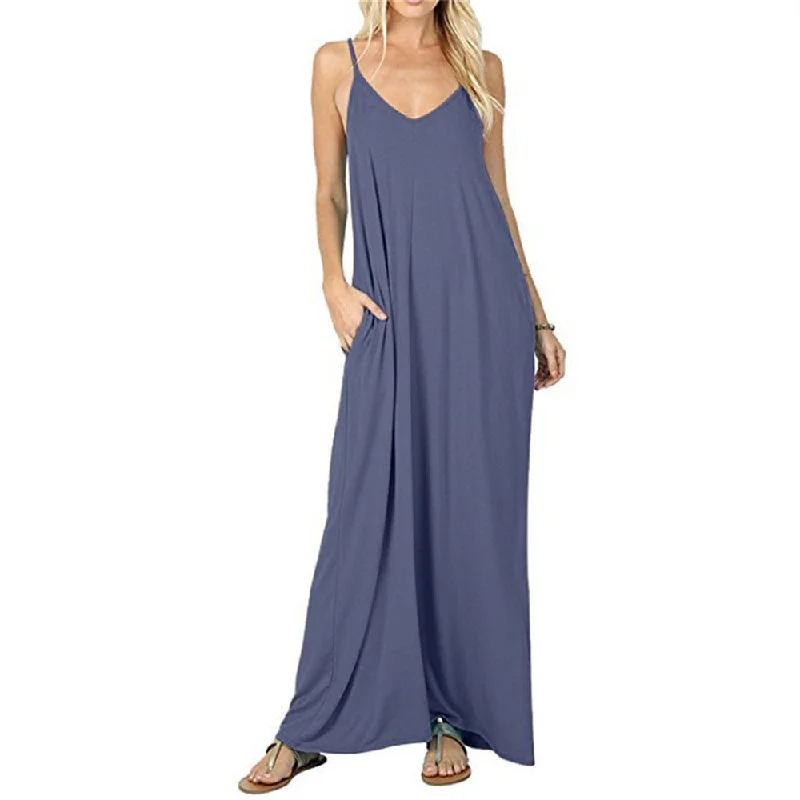 casual shift dressNorth Shore Pocketed Maxi Dress