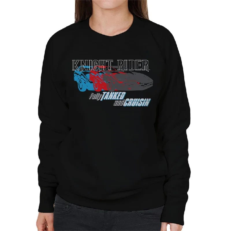 streetwear gym sweatshirtKnight Rider Fully Tanked And Cruisin Women's Sweatshirt