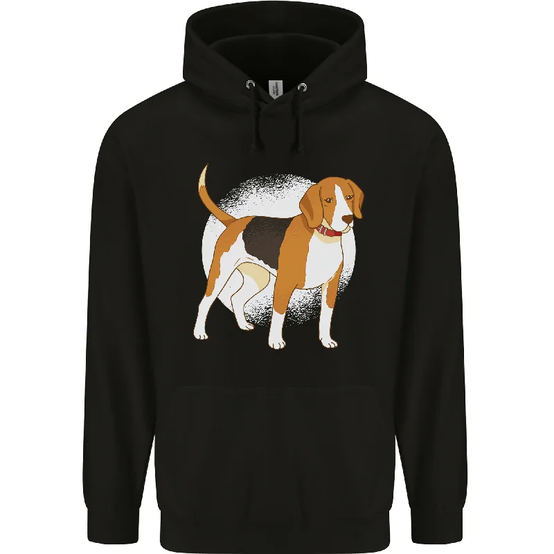 luxe hoodieA Beagle Dog Mens 80% Cotton Hoodie